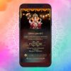 Ganeshji 2022 invite WhatsApp