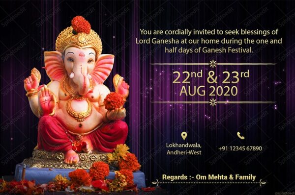 curtain background ganpati