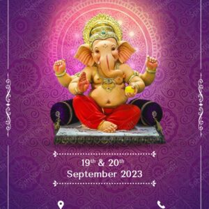 Ganeshji 2023 Whatsapp Invitation